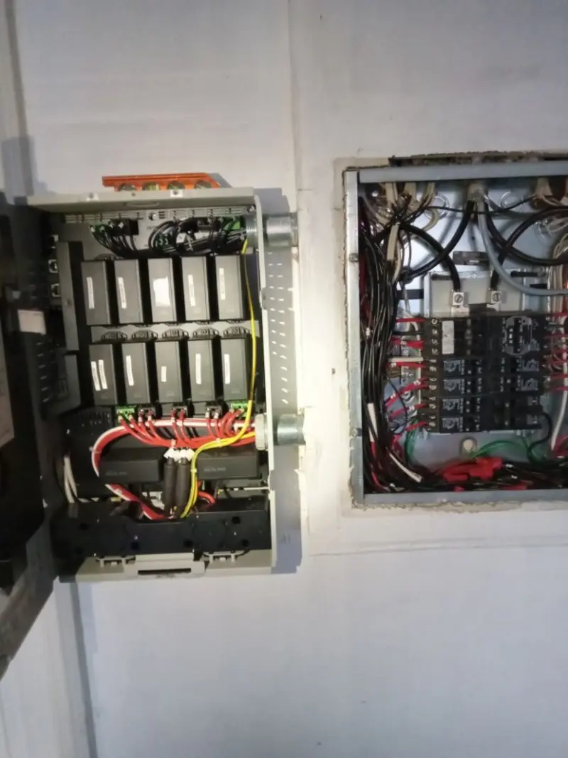 Electrical panel upgrade completed for Security Camera Wiring in Lincoln